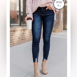 The Kristy Pink Lily Boutique dark wash jeans